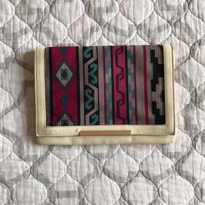 Aztec Print Clutch